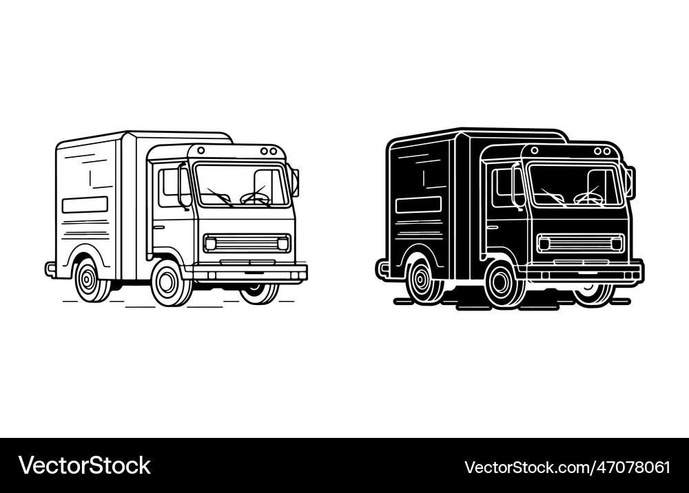 Fast shipping delivery truck flat iconfast Vector Image