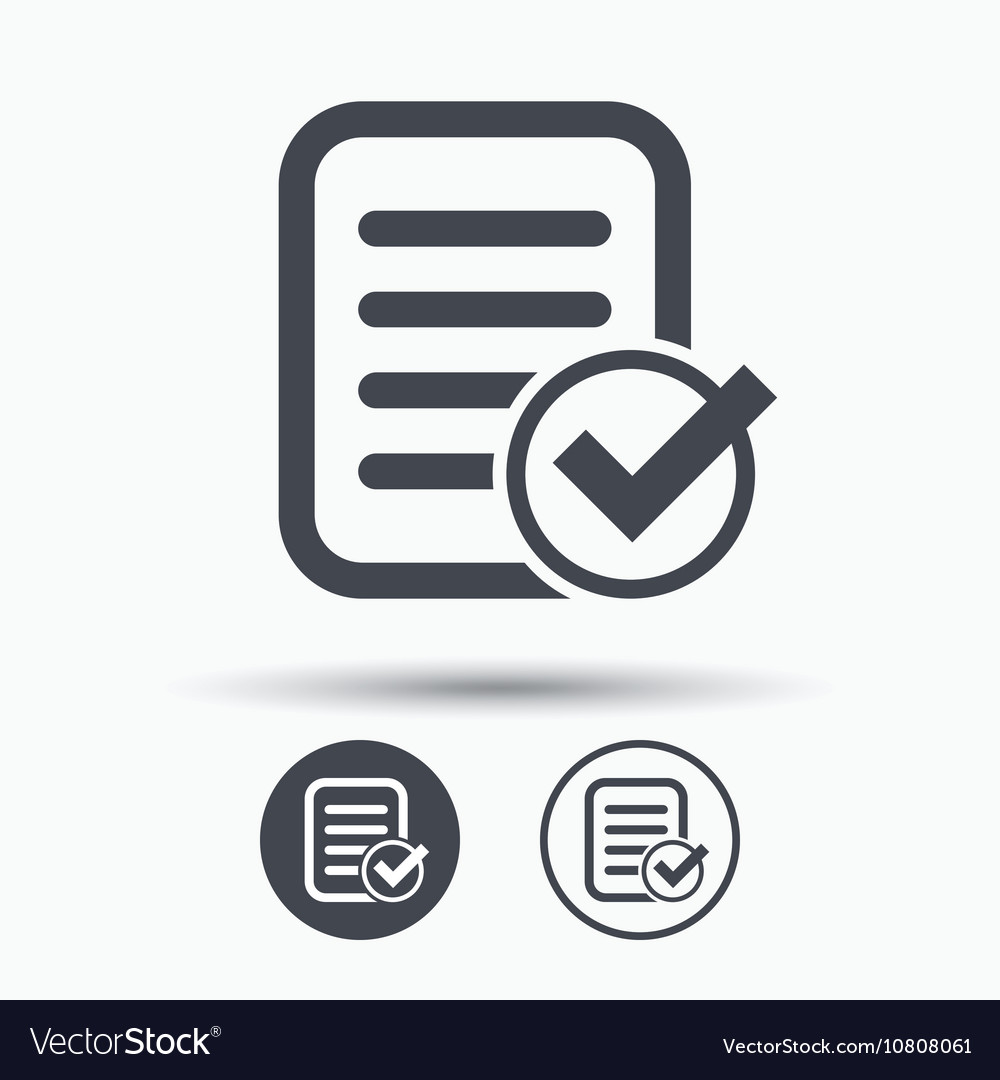 File selected icon document page with check