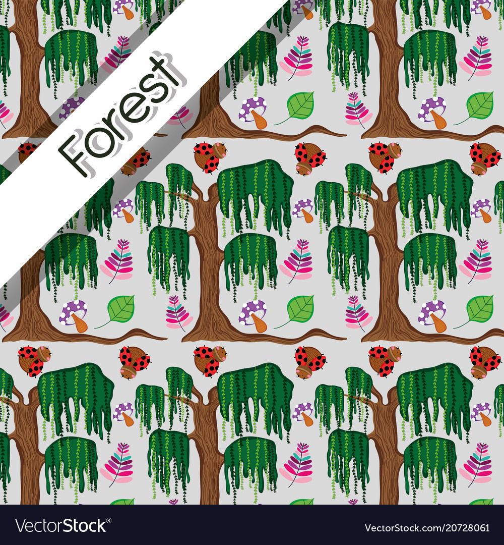 Forest pattern background