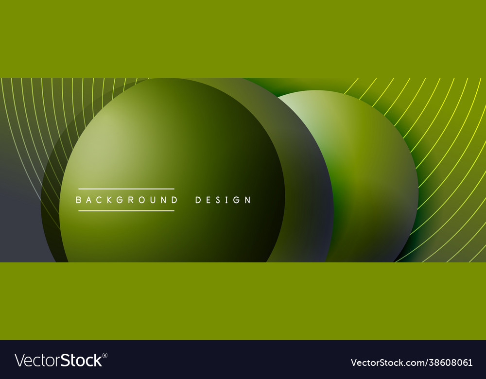Gradient circles with shadows techno vector image Gradient circles with shadows techno