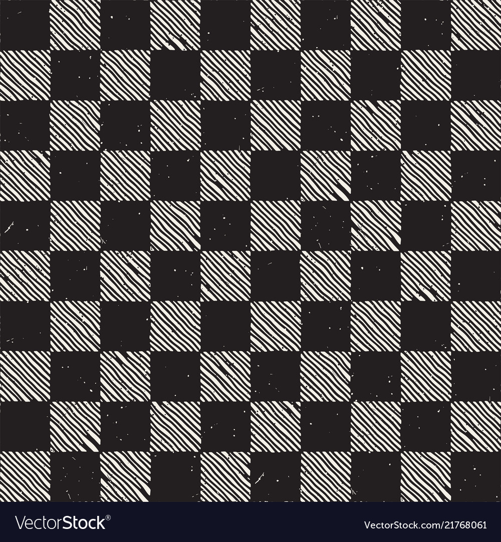 Hand drawn seamless repeating pattern vector image Hand drawn seamless repeating pattern