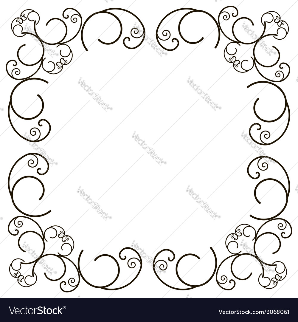 Ornate frame Royalty Free Vector Image - VectorStock