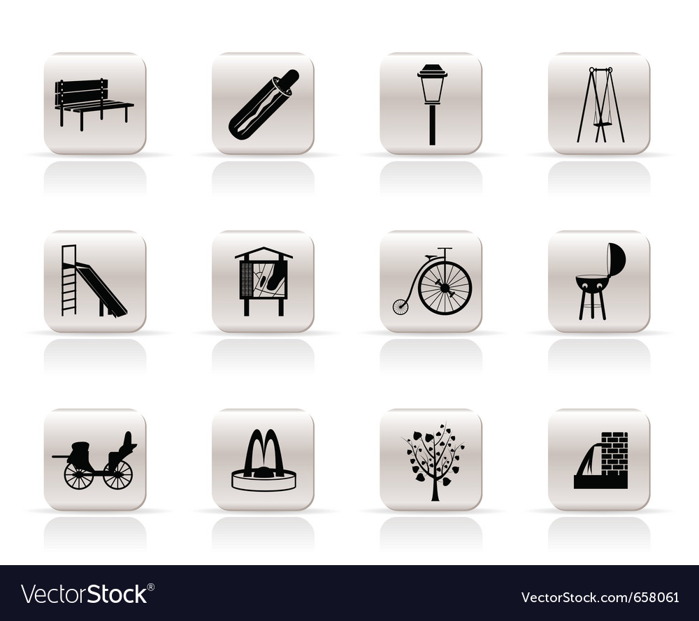 Park Icon Set - Outdoor Recreation