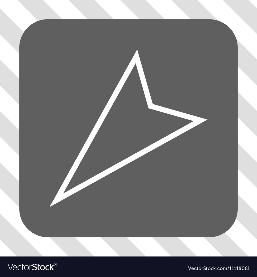Pointer left down rounded square button