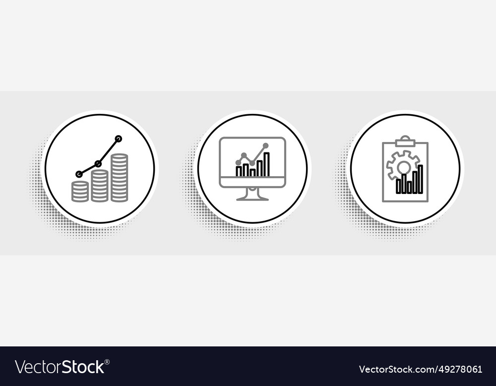 Set line clipboard with graph chart pie