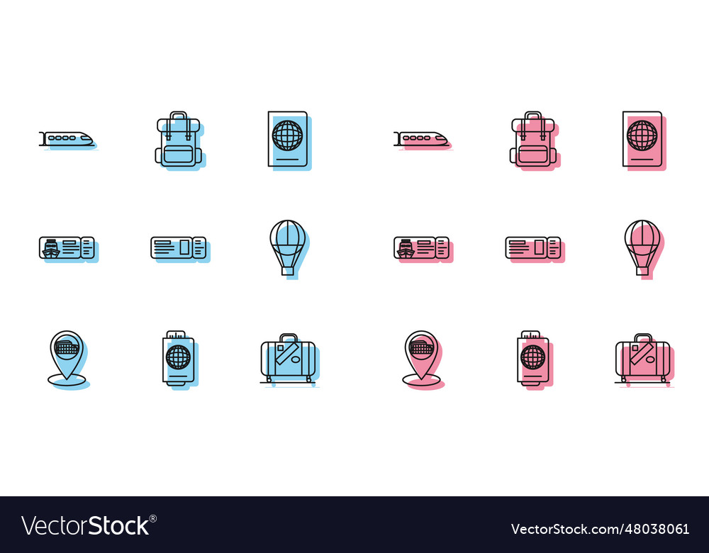 Set line map pointer with coliseum in rome italy Vector Image Set line map pointer with coliseum in rome italy