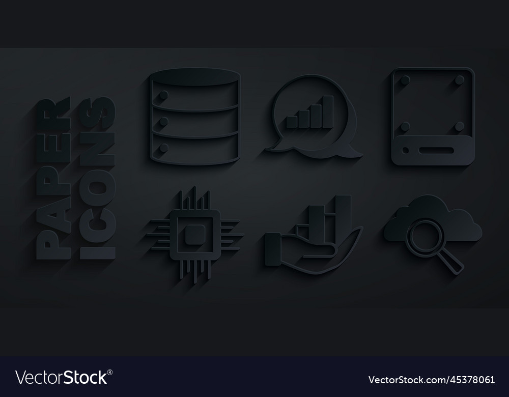 Legen Sie Pipi-Diagramm Infografik Serverprozessor cpu vector image Legen Sie Pipi-Diagramm Infografik Serverprozessor cpu
