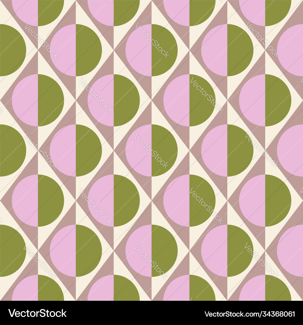 Simple geometric seamless pattern rhombuses Vector Image