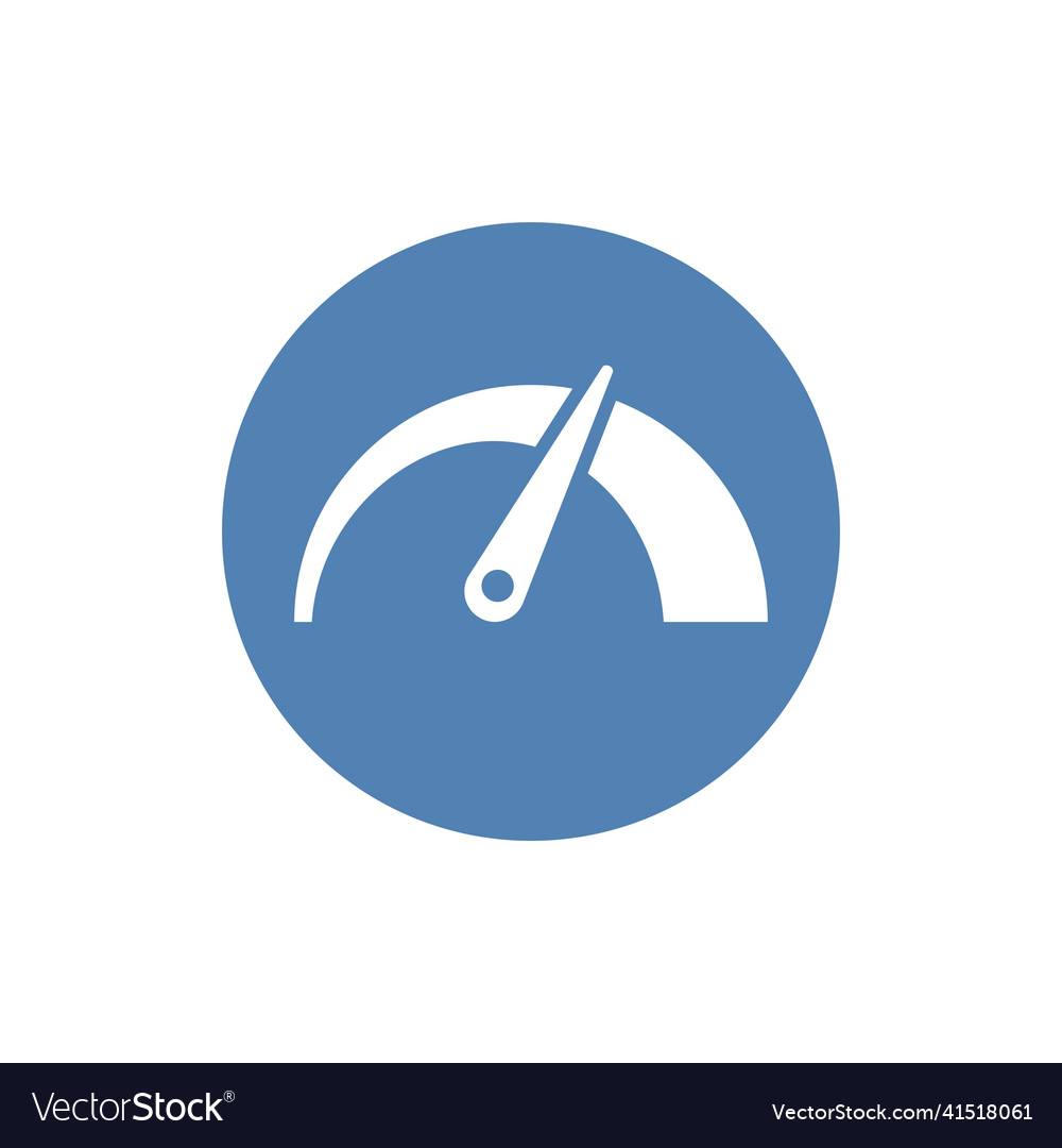 Tachometer speedometer and indicator icon Vector Image Tachometer speedometer and indicator icon