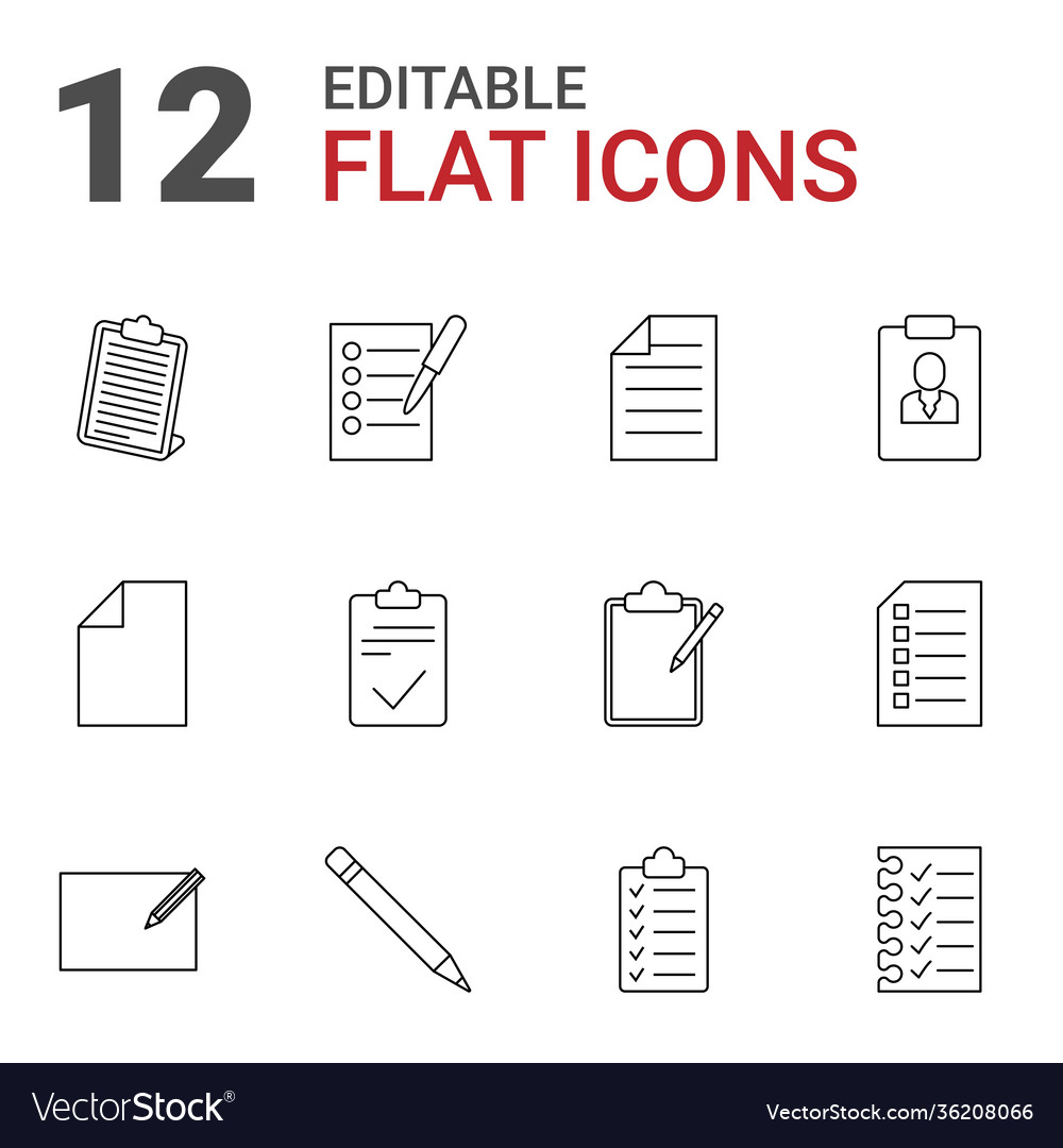 12 list icons