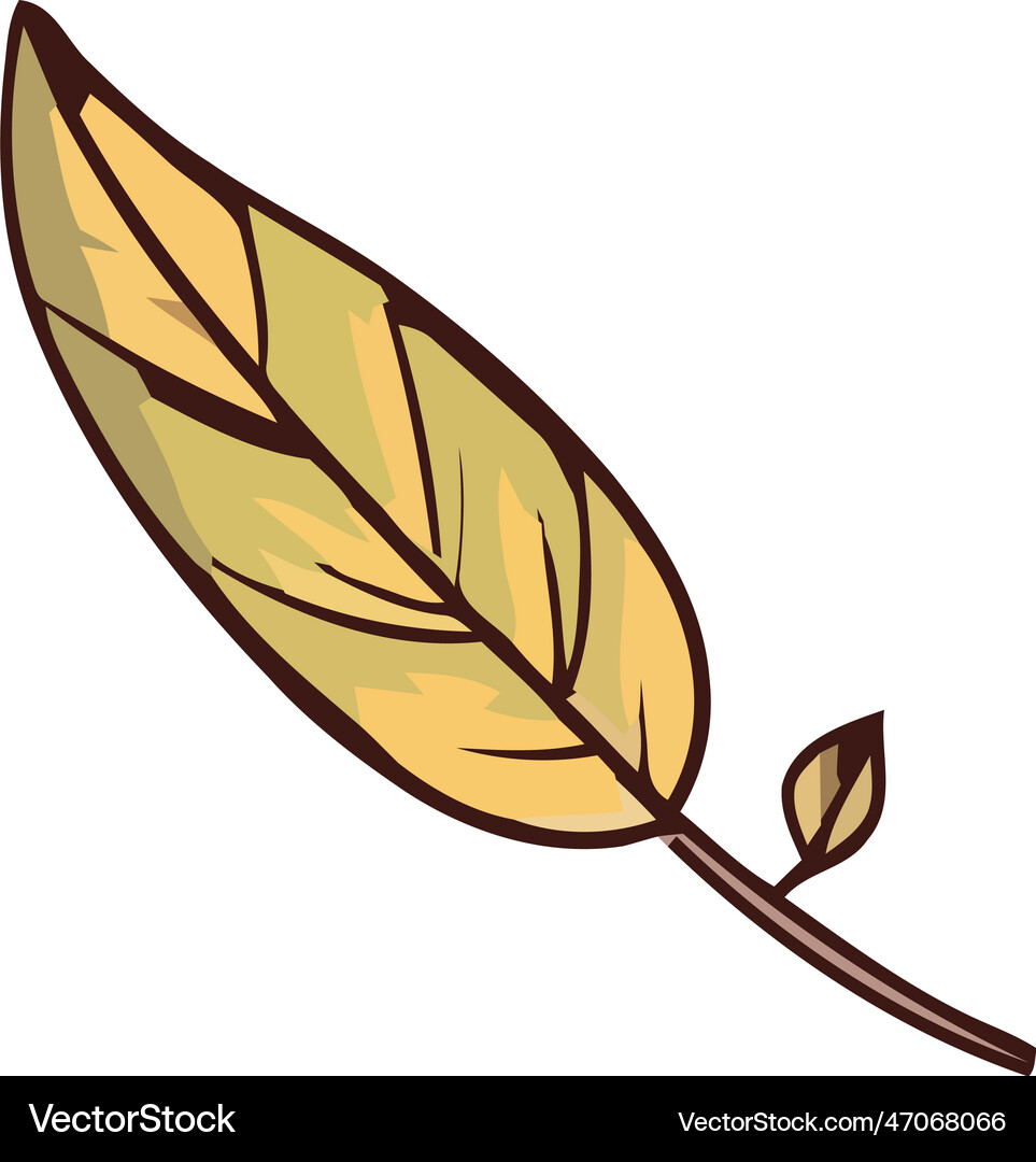 Autumn tree leaf Royalty Free Vector Image - VectorStock