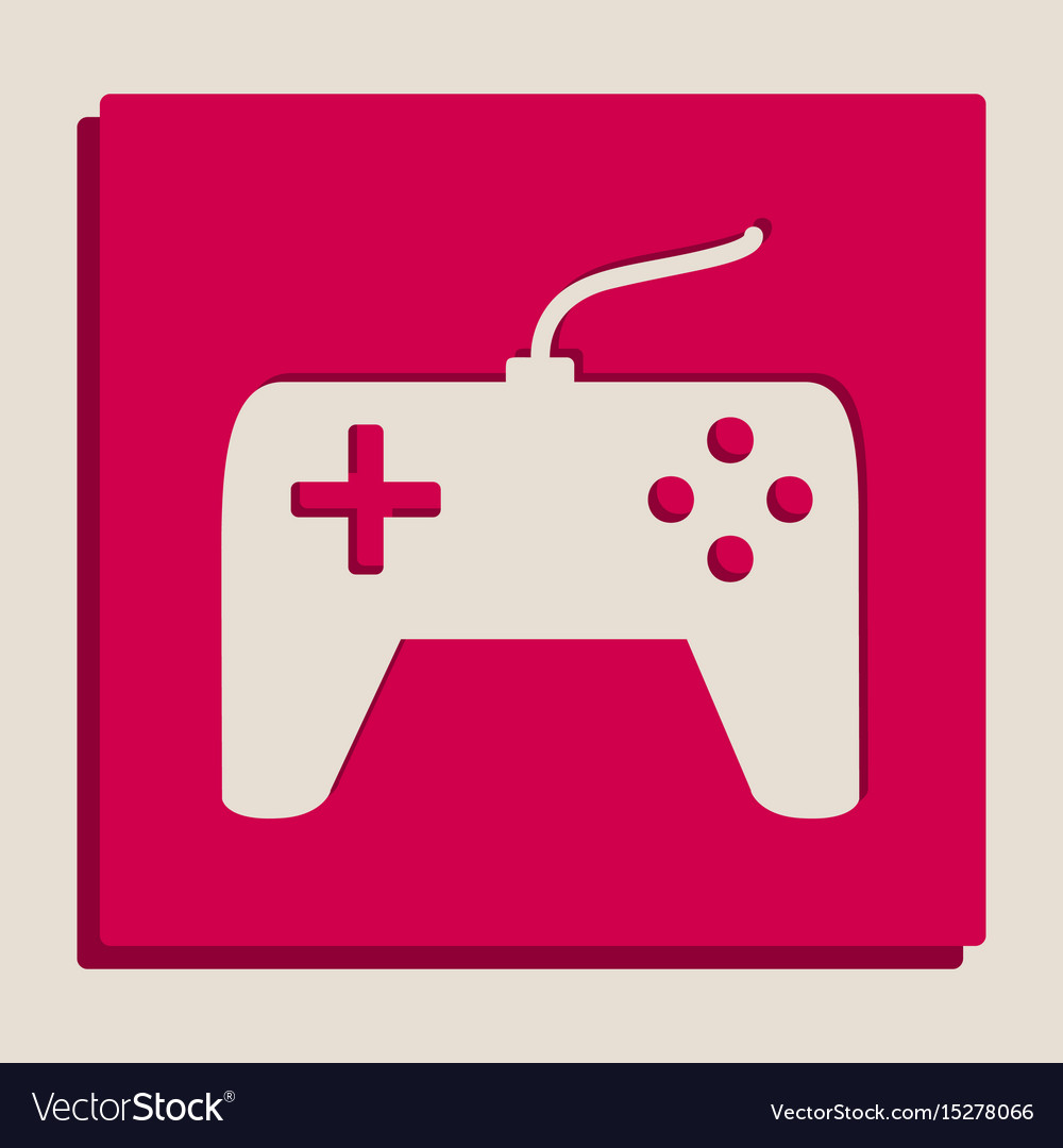 Joystick simple sign grayscale version