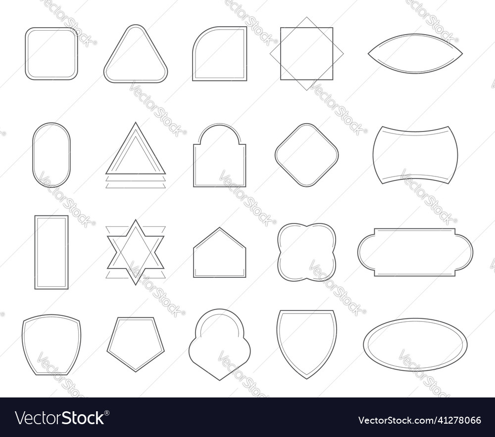 Line geometric frame set in minimalistic