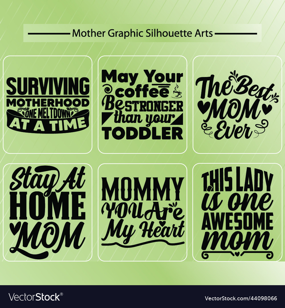 Love mom mummy quotes vector image Love mom mummy quotes