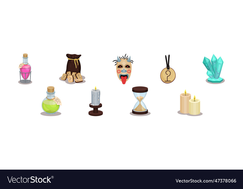 Magic and wizardry objects elements set