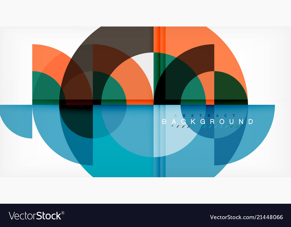 Minimal circle abstract background design