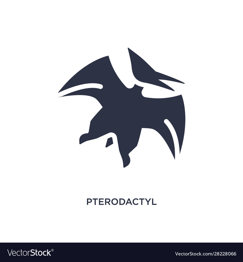 Pterodactyl icon on white background simple Vector Image