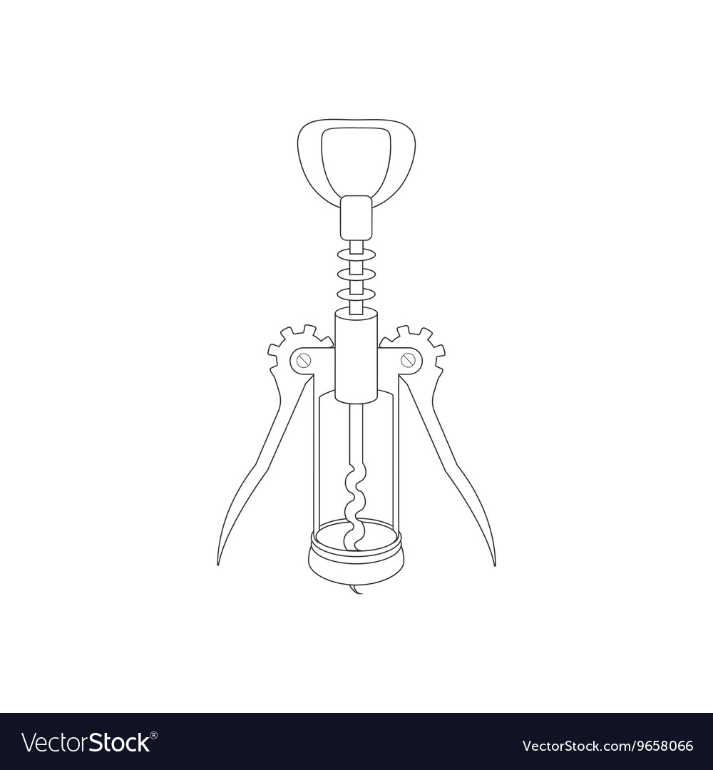 Wine corkscrew path