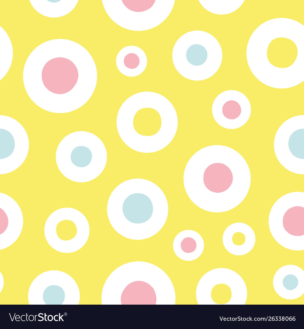 Yellow pattern with dot vector image Yellow pattern with dot