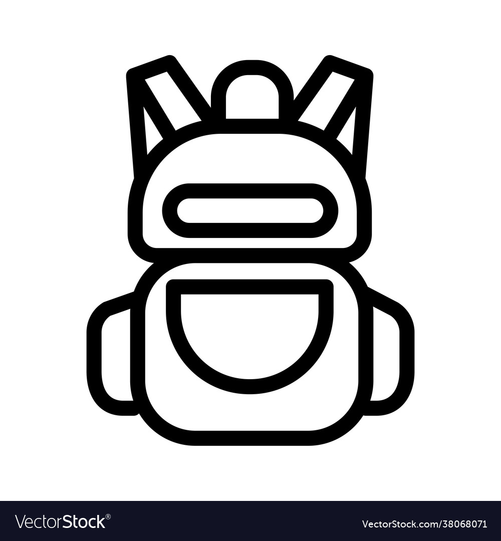 Backpack icon template Royalty Free Vector Image