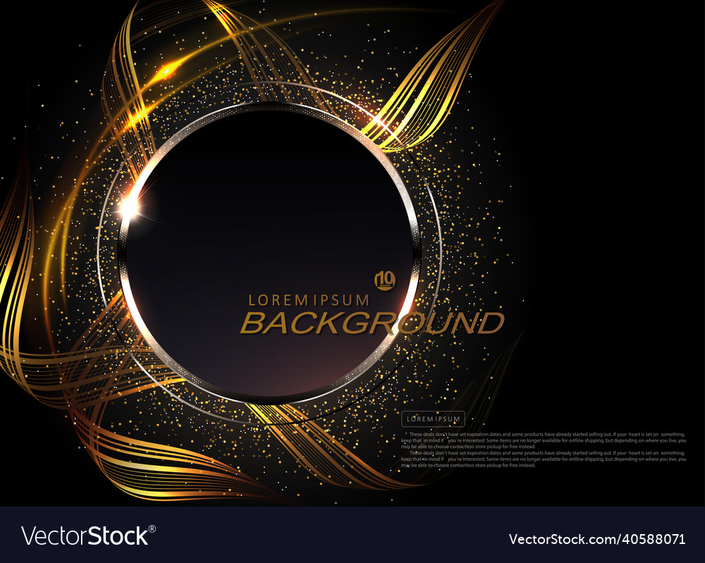 Black with a round frame border and shiny vector image Black with a round frame border and shiny