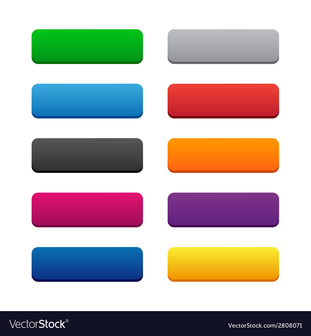 Blank web buttons Royalty Free Vector Image - VectorStock