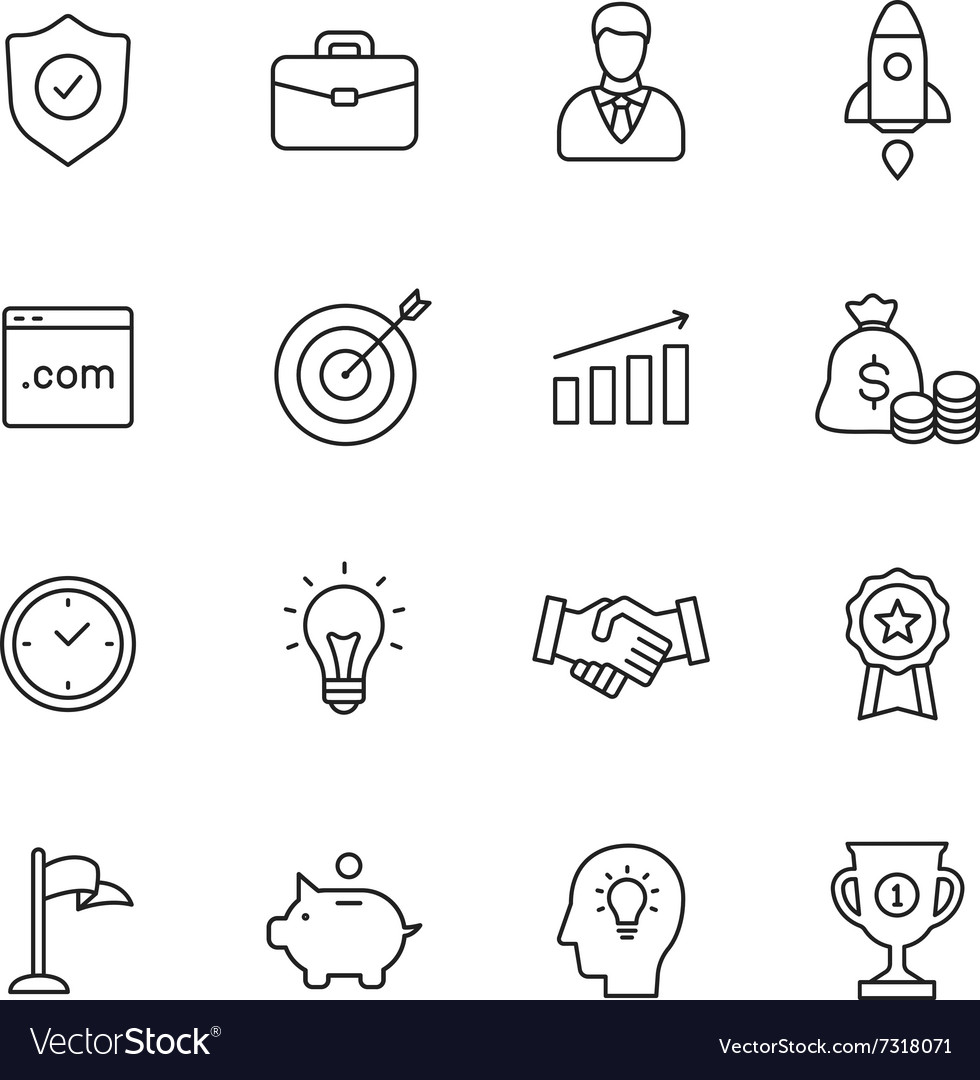 Business line icons