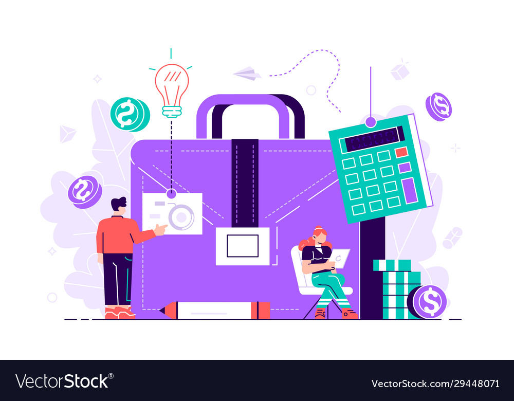 Calculator and accountants working with graphs