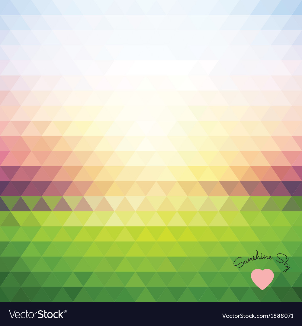 Dawn of triangles