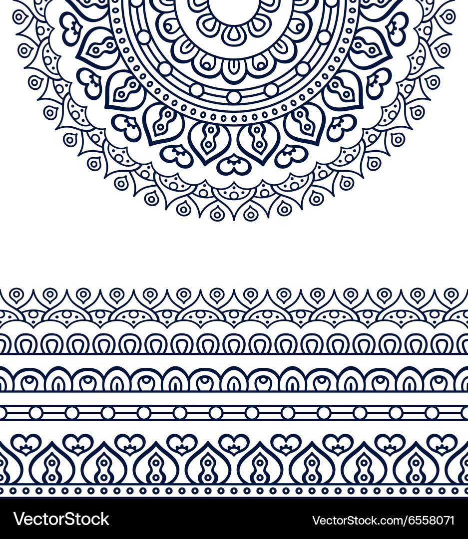 Ethnic mandala Royalty Free Vector Image - VectorStock