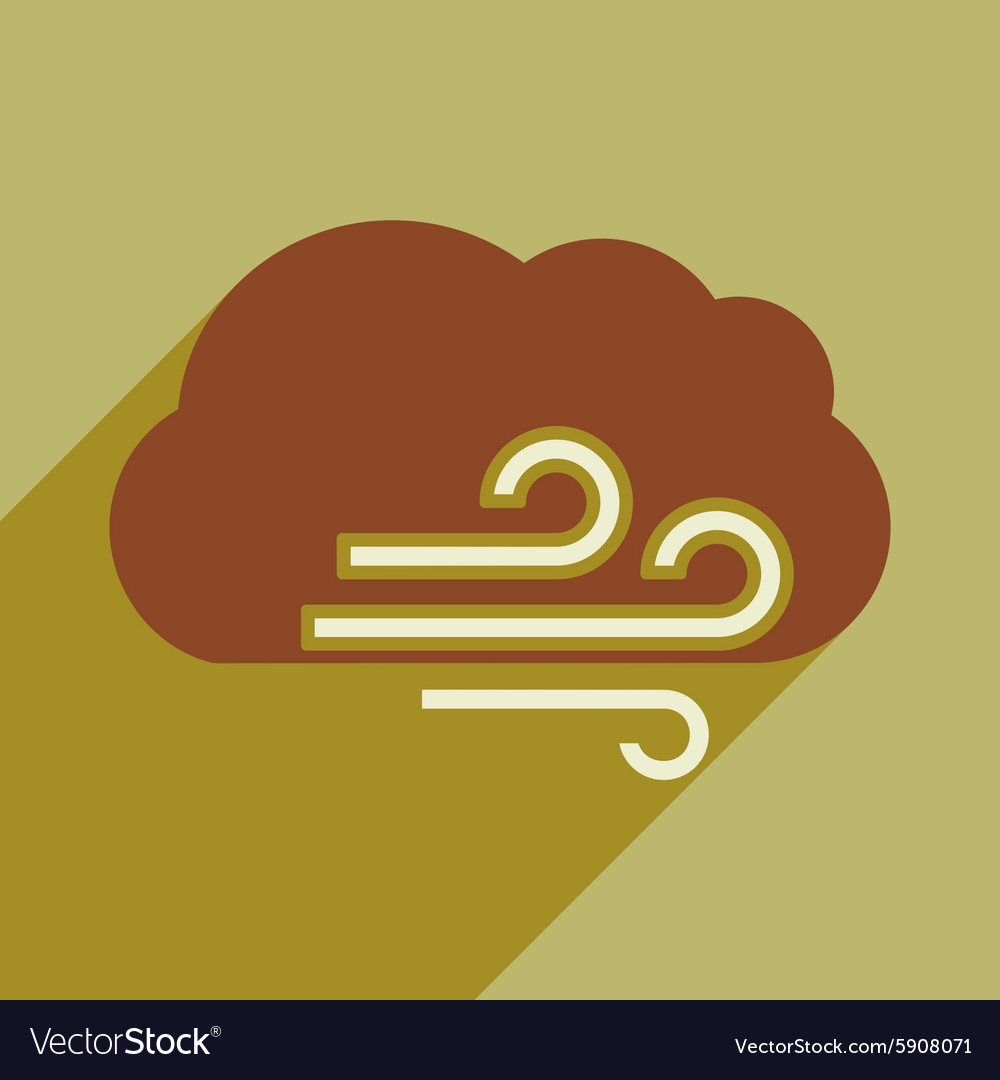 Flat with shadow icon and mobile application cloud