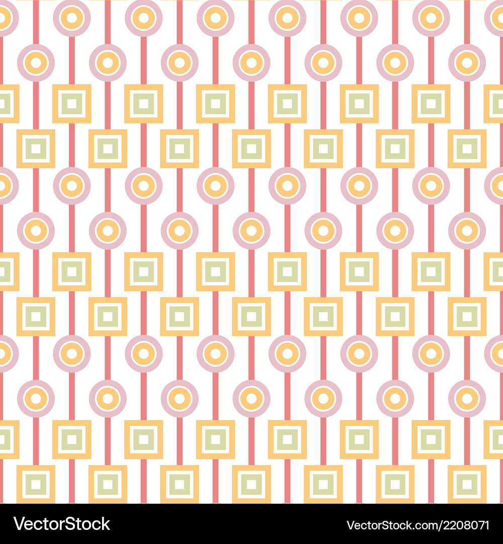 Geometric abstract seamless pattern on white Vector Image