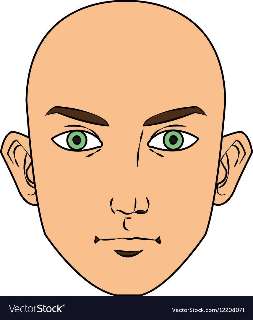 Isolated man face cartoon design Royalty Free Vector Image