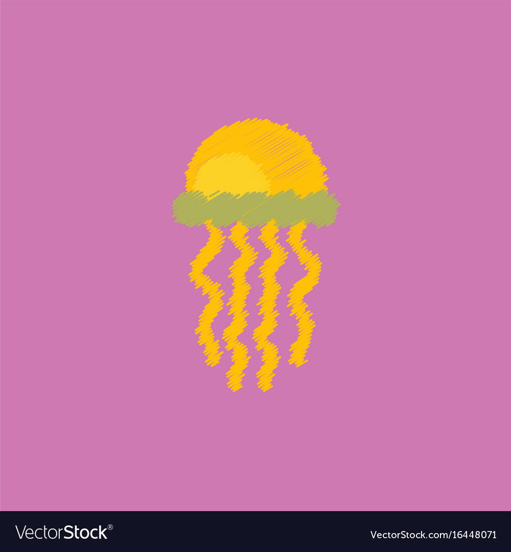Jellyfish in hatching style