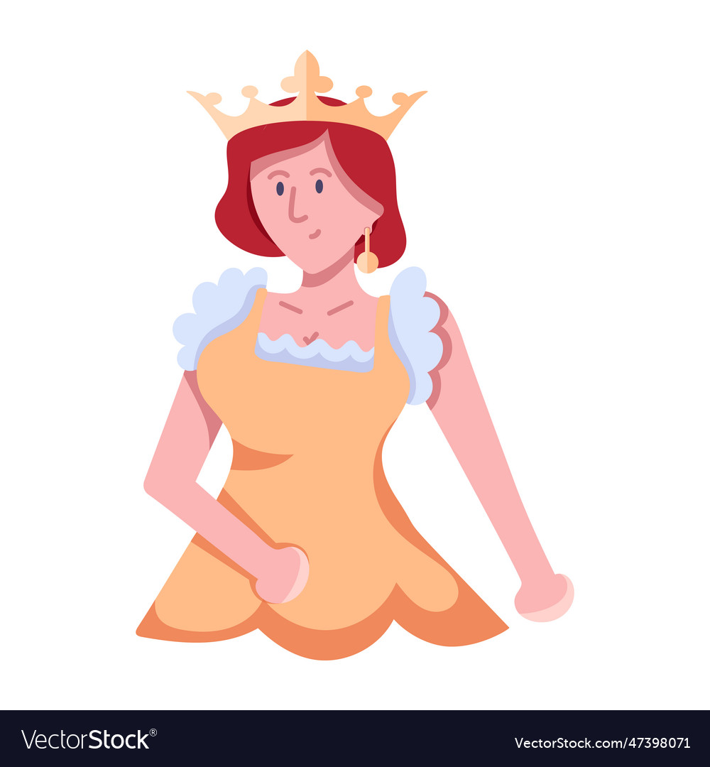 Medieval queen Royalty Free Vector Image - VectorStock