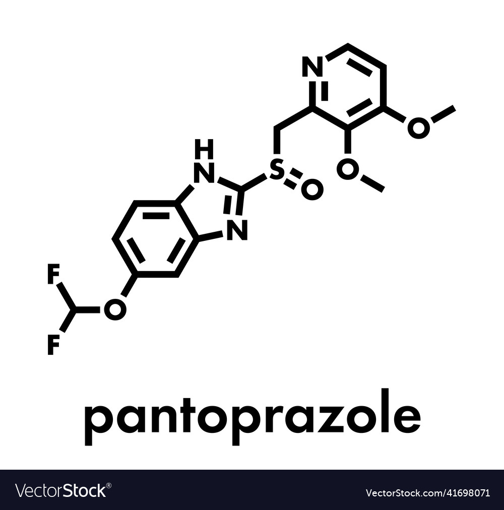 Pantoprazole Magengeschwür Drogenmolekül Proton