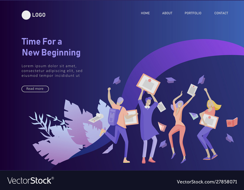Set web page design templates with relaxed vector image Set web page design templates with relaxed