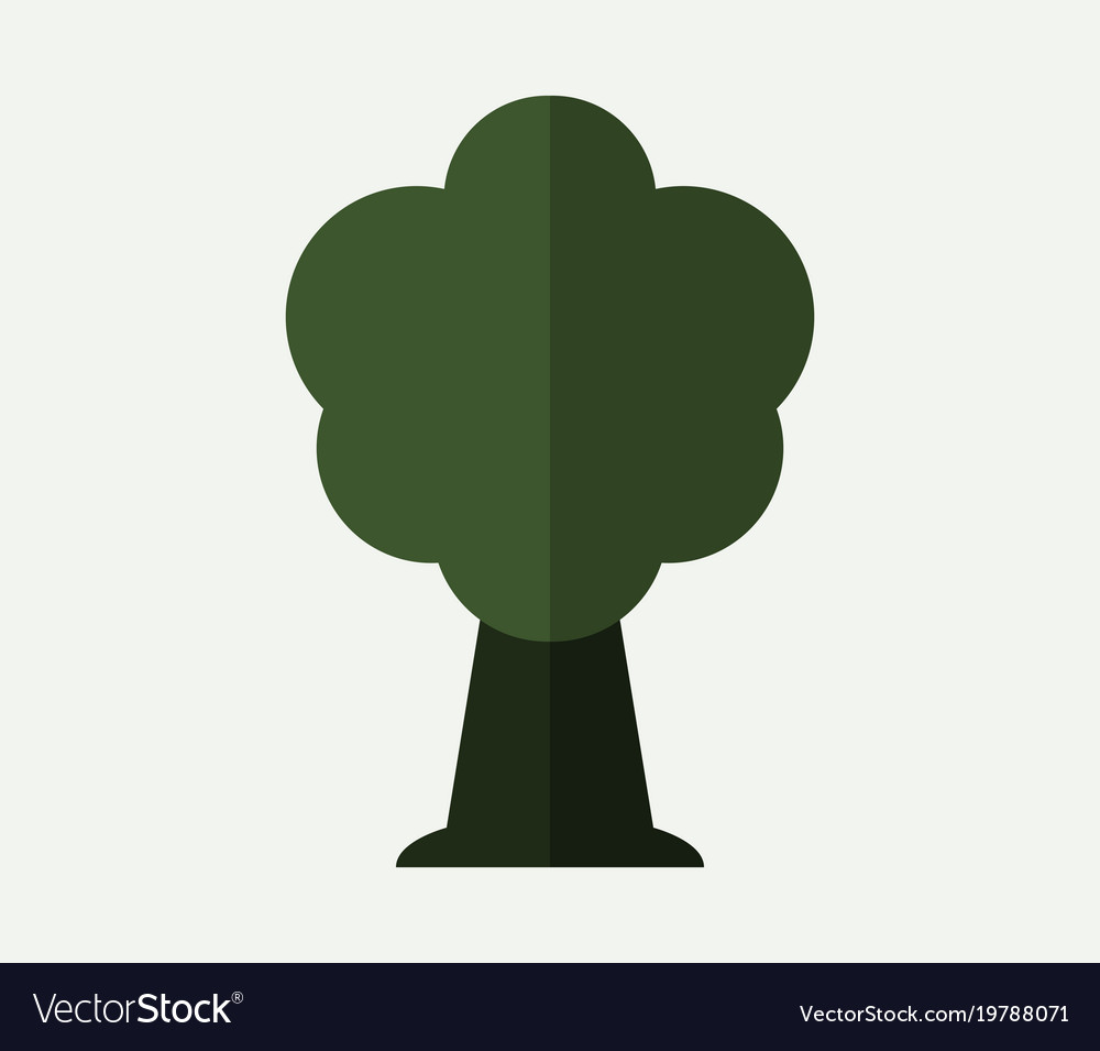 Tree icon on white background