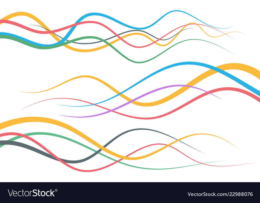 Abstract Color Curved Lines