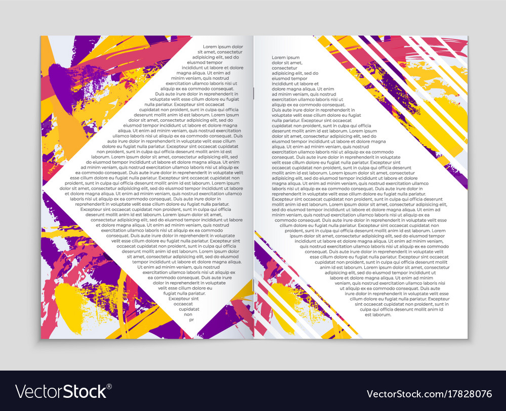 Abstract layout background set for art