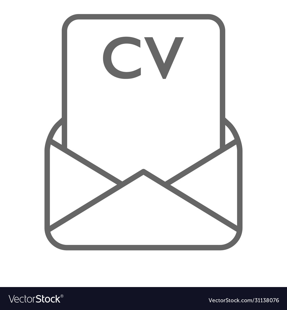Cv received via email opened envelope