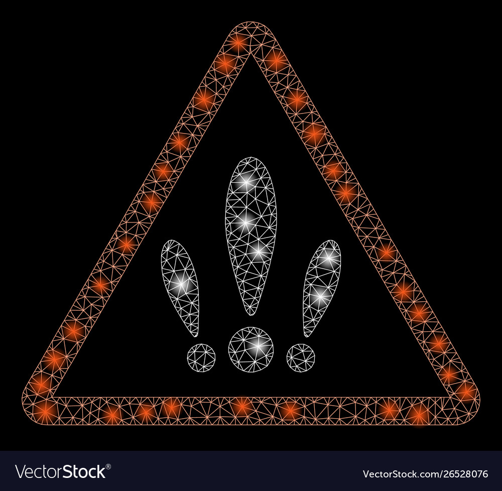 Flare mesh wire frame multiple problems with light Vector Image Flare mesh wire frame multiple problems with light