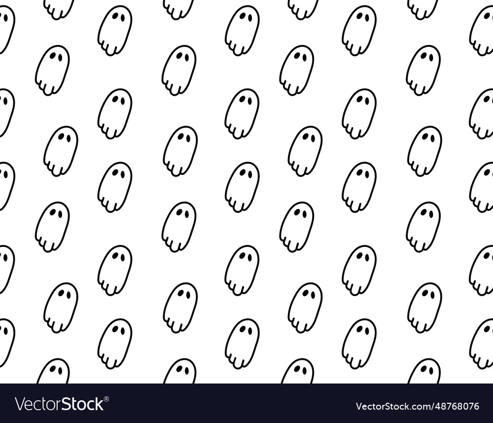 Ghost pattern line style on a transparent vector image Ghost pattern line style on a transparent