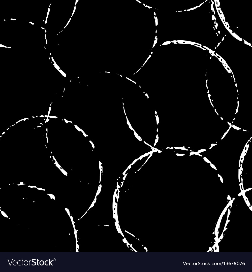 Grunge seamless pattern background with circles vector image Grunge seamless pattern background with circles