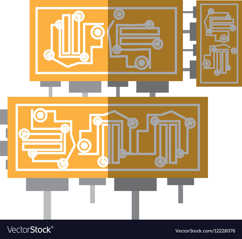 Microchip hardware component computer shadow