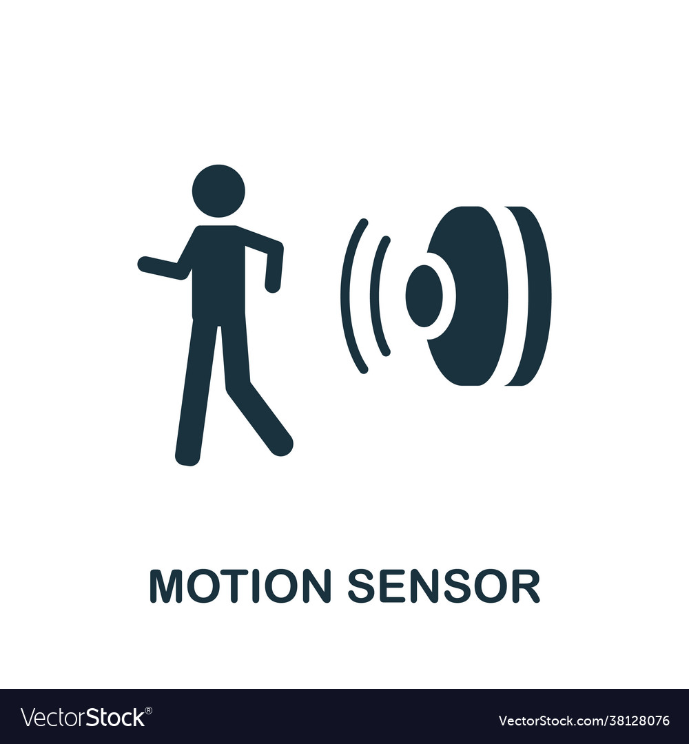 Motion sensor icon simple element from sensors