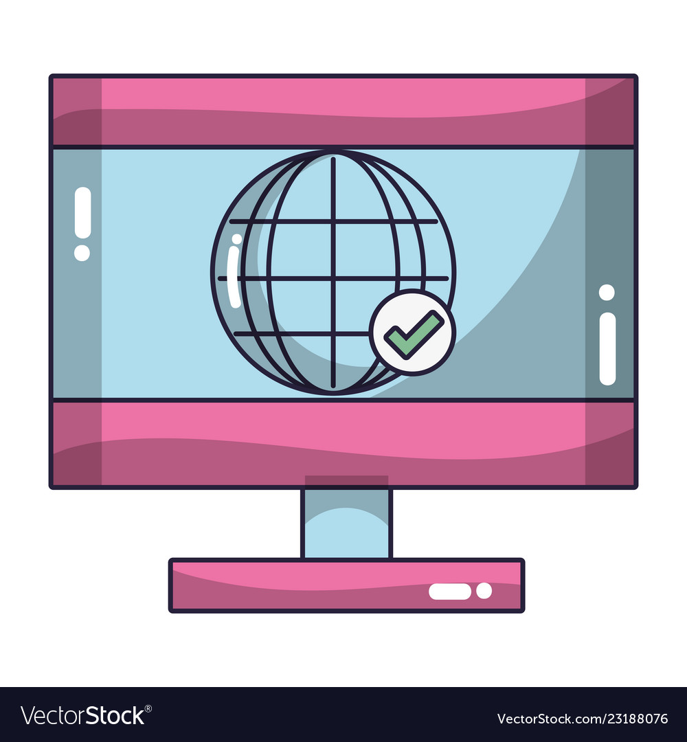 Technology computing cartoon
