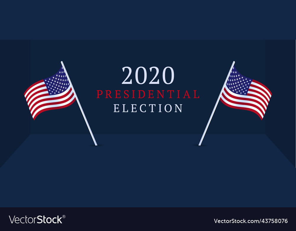 Usa vote banner 2020 united states of america Vector Image