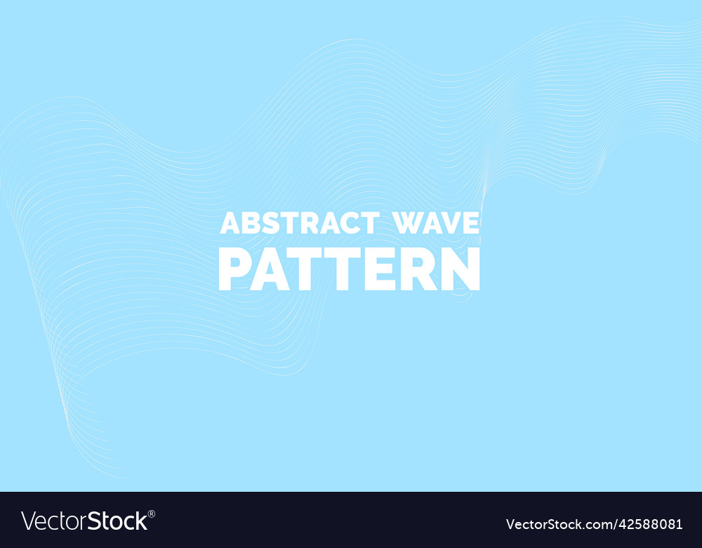 Abstract wave pattern wavy thin line background vector image Abstract wave pattern wavy thin line background