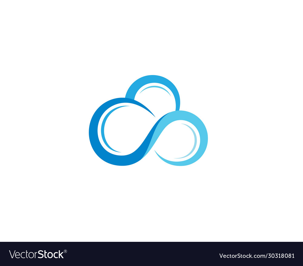 Cloud symbol Royalty Free Vector Image - VectorStock